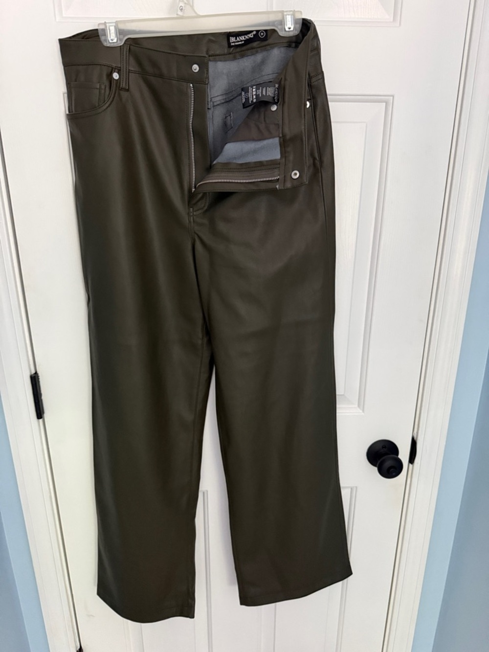 Blank NYC Olive Green Wide Leg Pants